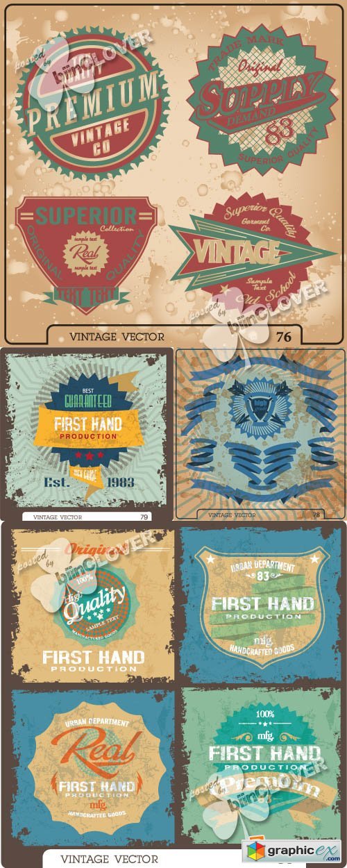 Vector Grunge vintage elements 0383