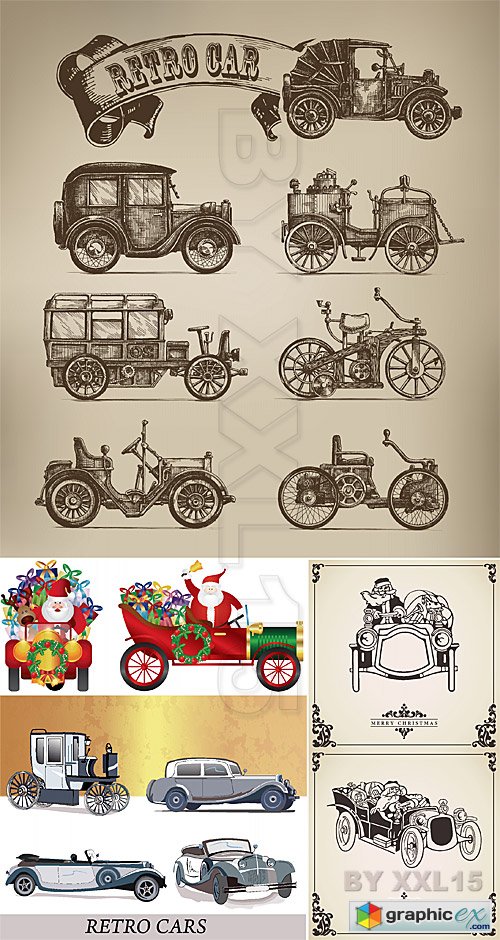 Vector Retro cars vectors