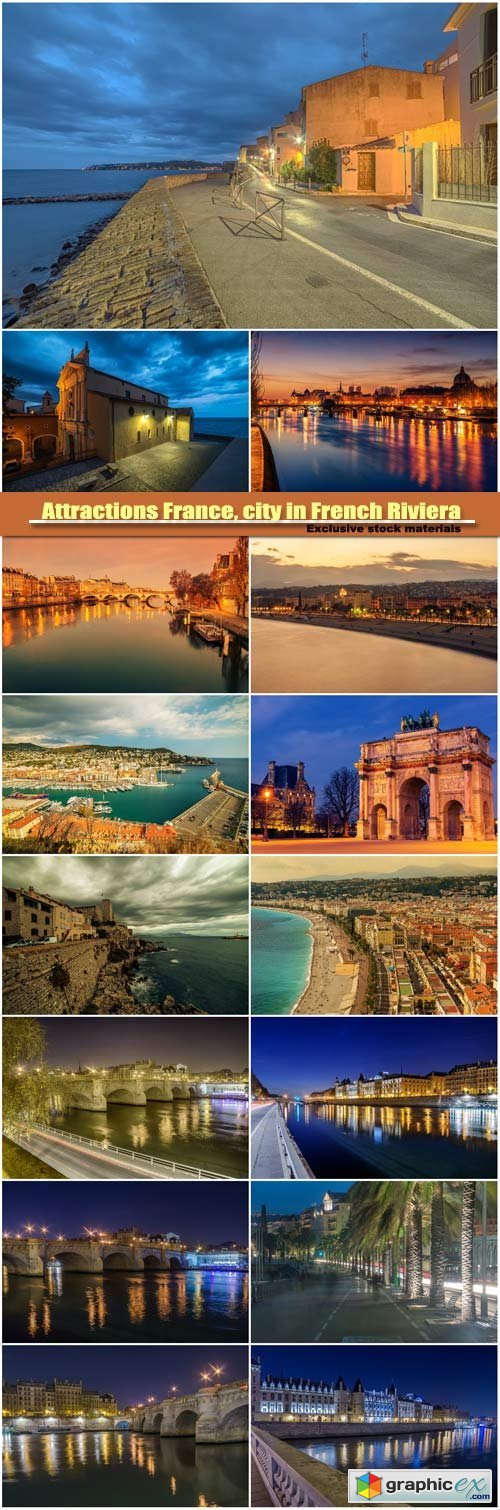 Attractions , city in French Riviera between Cannes and Nice