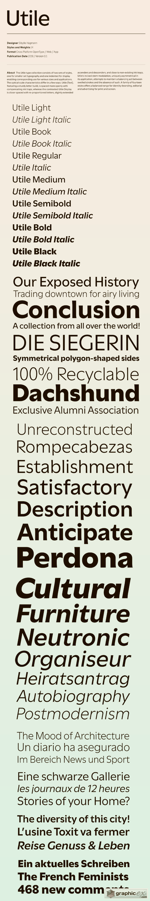 Utile Font Family
